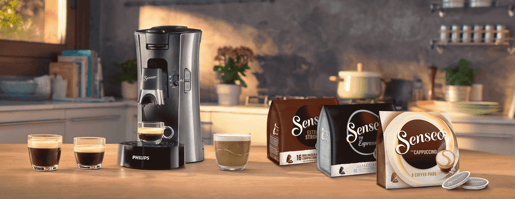 senseo select landing page hero banner