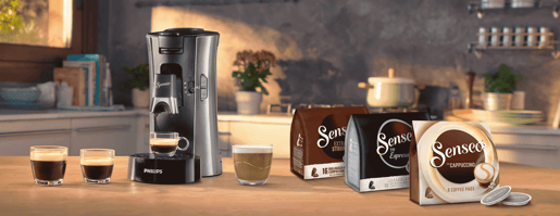 senseo select landing page hero banner